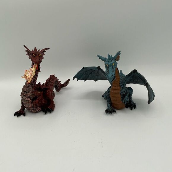 Set of 2 Papo hard plastic Dragons Mythological - Picture 2 of 6
